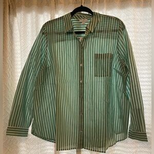 J. Jill lightweight and sheer linen button down